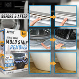 ACTIVE Mold Stain Remover Gel Cleaner Heavy Duty Stain Cleaner for Front Loader Washing Machine Seal, Bathroom Grout, Shower, Caulk - Front Load