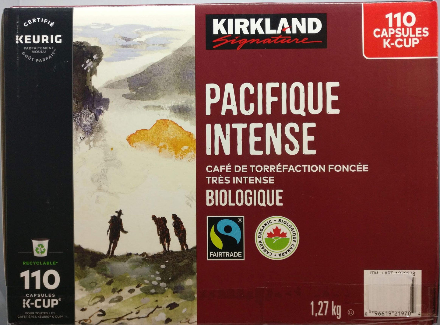 Kirkland Pacific Bold K-Cups, 110 Count, (Imported from Canada)