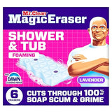 Mr. Clean Magic Eraser Sponge, Bathroom, Shower, Tub Cleaner, Soap Scum Remover, Bathroom Cleaning Supplies, Dawn Cleaning Power with Lavender Scent