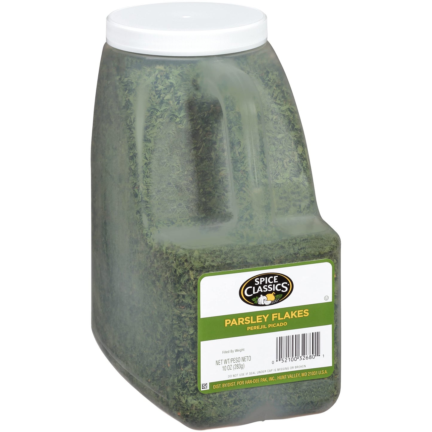 Spice Classics Parsley Flakes, 10 oz - One 10 Ounce Container of Dried Parsley Flakes in Bulk, Ideal for Back-of-House to Enhance Flavor of Sauces