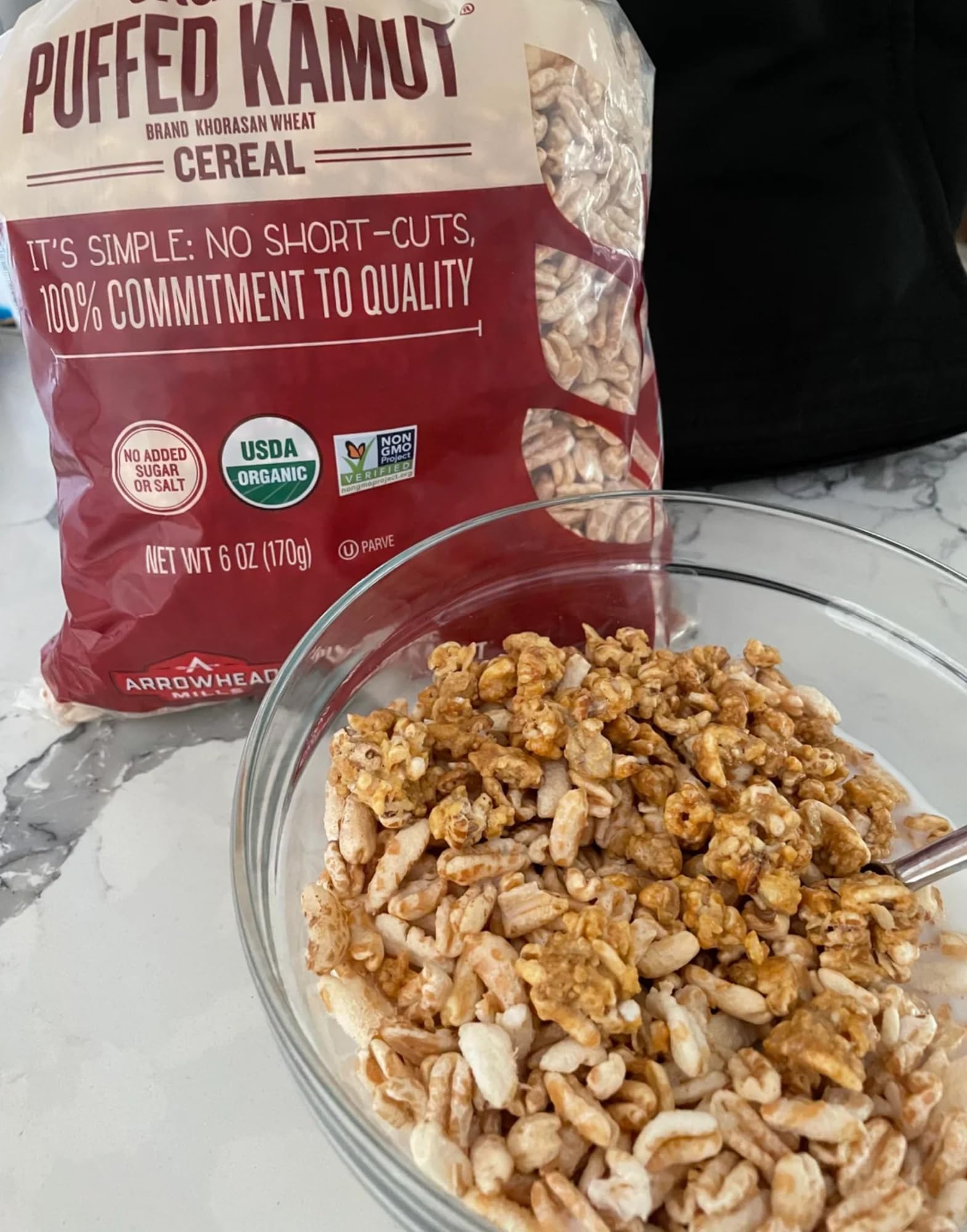 Arrowhead Mills Organic Puffed Kamut Cereal, 6 oz Bag