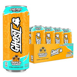 GHOST Energy Drink - 12-Pack, Tropical Mango, 16oz Cans - Energy & Focus & No Artificial Colors - 200mg of Natural Caffeine, L-Carnitine & Taurine