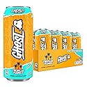 GHOST Energy Drink - 12-Pack, Tropical Mango, 16oz Cans - Energy & Focus & No Artificial Colors - 200mg of Natural Caffeine, L-Carnitine & Taurine