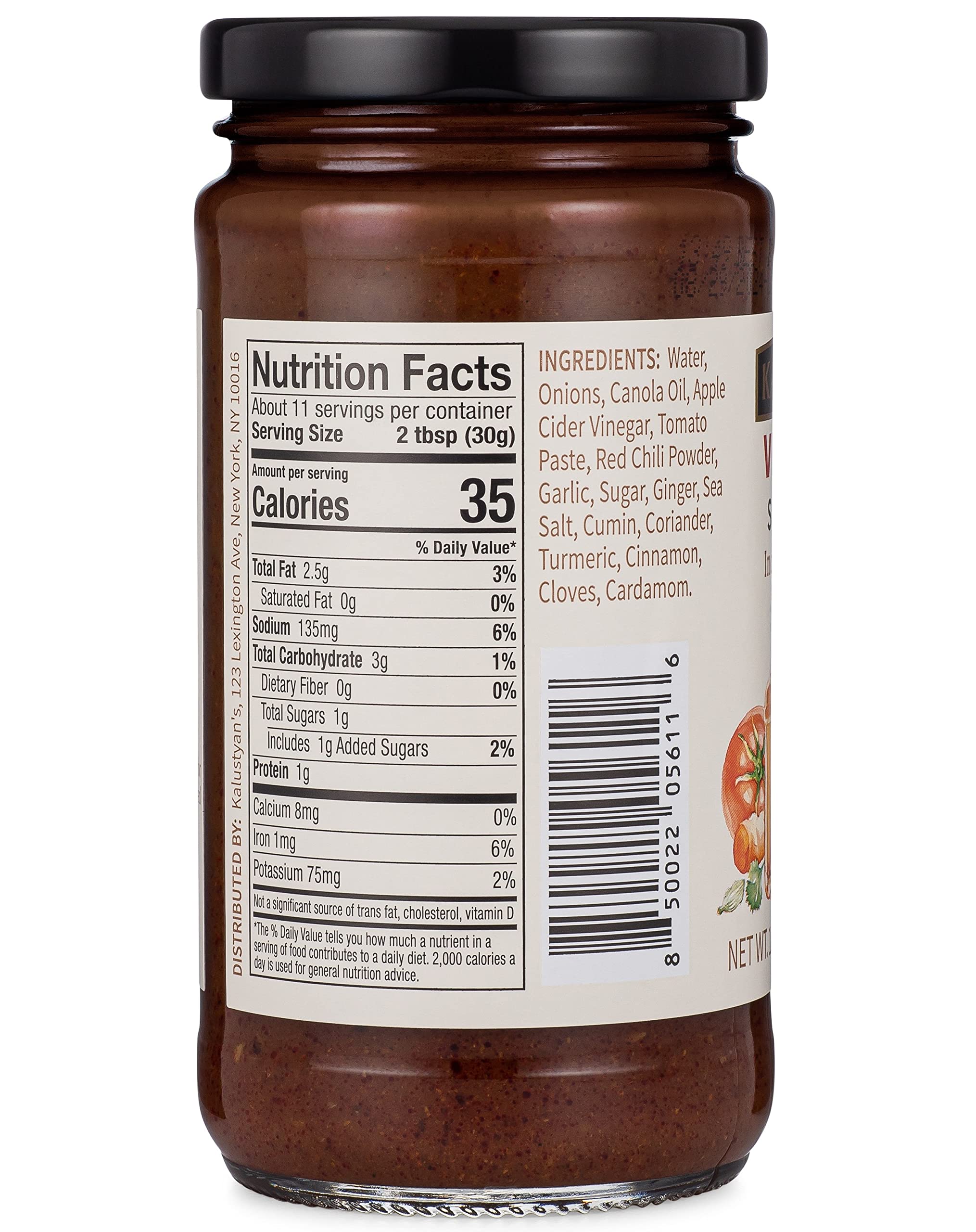Kalustyan's Vindaloo Spicy Curry Sauce, Indian Simmer Sauce, From New York City's Favorite Spice Destination, Hot Curry with Notes of Red Chili, Sweet