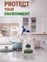 DWD2 Protect Multi-Surface Odor Control Spray 32 oz - Plant-Derived Formula for Hard & Soft Surfaces, Non-Toxic Indoor Freshening Solution for Home