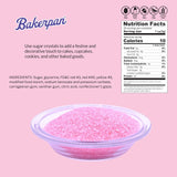 Bakerpan Sugar Sprinkles for Baking - 7 Ounce Pastel Pink Decorating Sugar Crystals for Cookies, Cake Pops, Ice Cream (Made in USA)