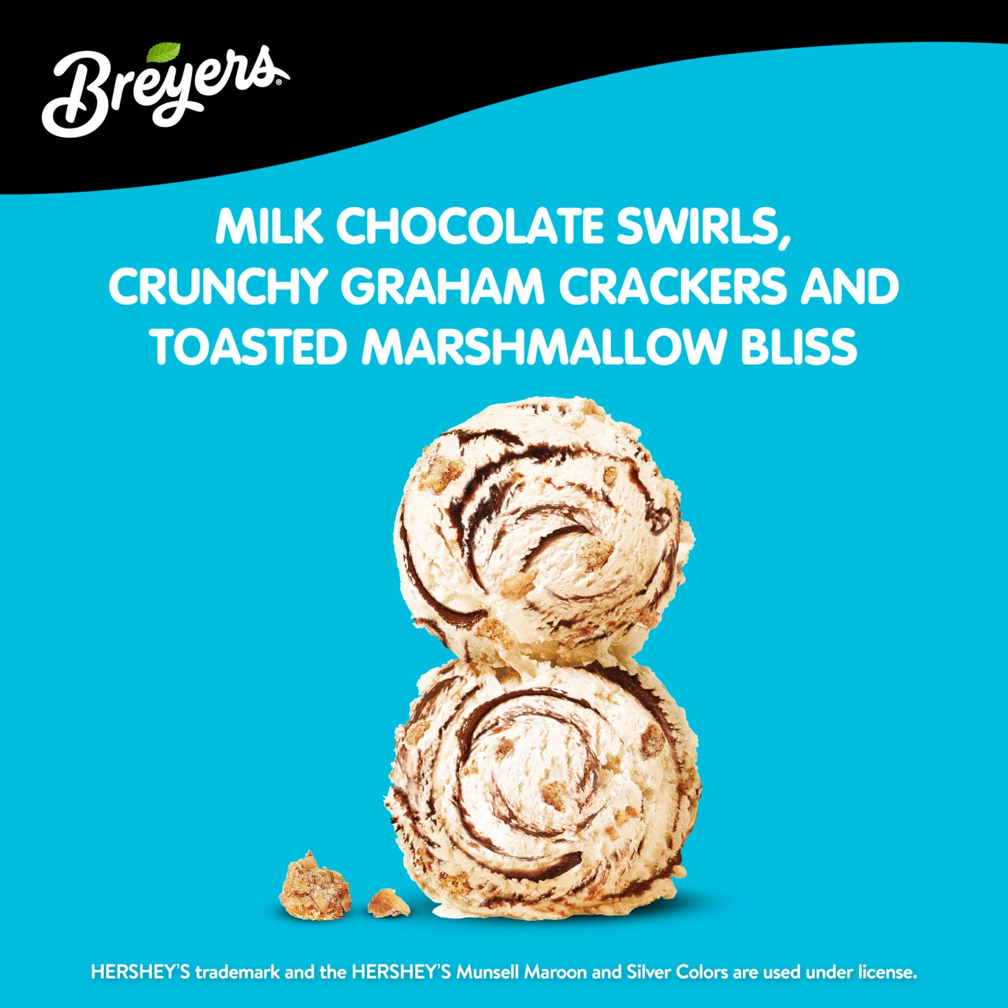 Breyers Campfire Collection Frozen Dairy Dessert for a delicious frozen treat S'mores made with Hershey's milk chocolate 48 oz