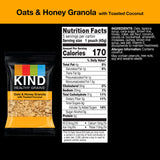 KIND Grab and Go Granola, Oats & Honey, 20 count