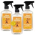 Aunt Fannie's All Purpose Wood Spray Cleaner, No-Wax Formula, Perfect for Wood Tables, Walls, Counters & Shelves, 16.9 Ounces, Lemon Scent (Pack of 3)