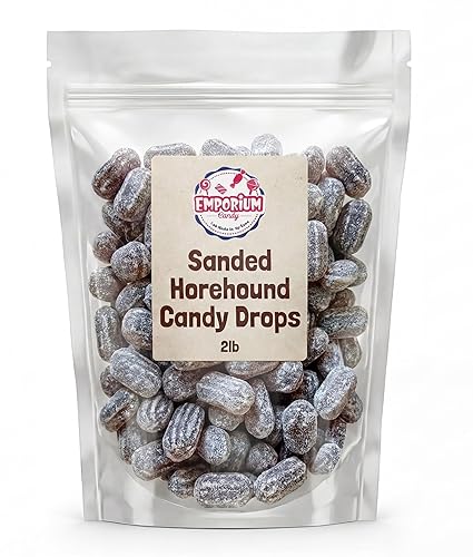 Horehound Candy Old Fashioned Sugar Sanded - 2 lbs of Fresh Delicious Nostalgic Retro Treat