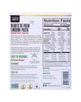 Kitchen & Love Hearts of Palm Linguine, Low Carb, Low Calories, Plant Based, Non GMO, Gluten Free Pasta Alternative, Vegan, Easy to Prepare, Quick