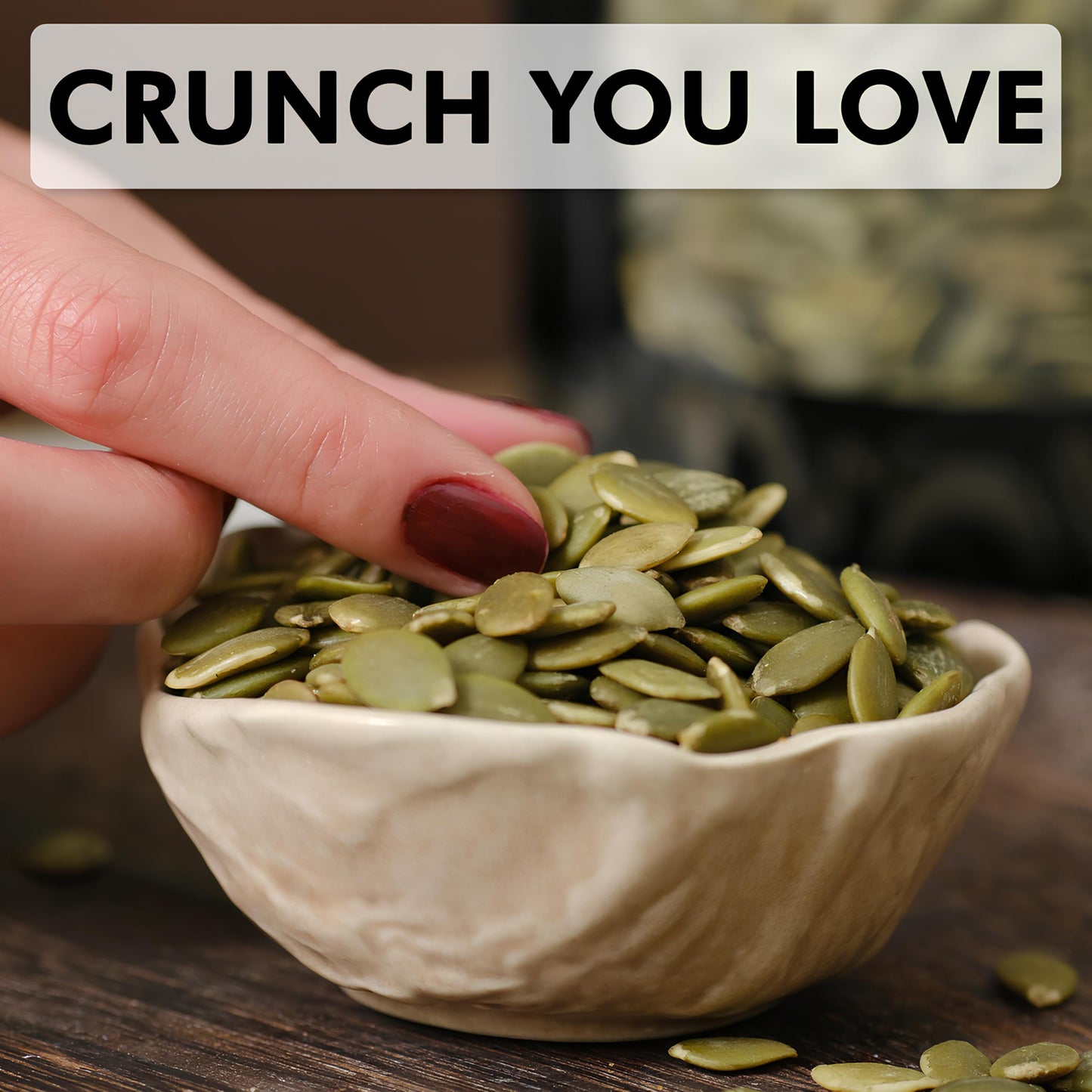 Premium Pumpkin Seeds 8.8oz | Unsalted Pepitas Superfood | Plant-Based Protein, Fiber & Magnesium (Shelled Pumpkin Seeds)