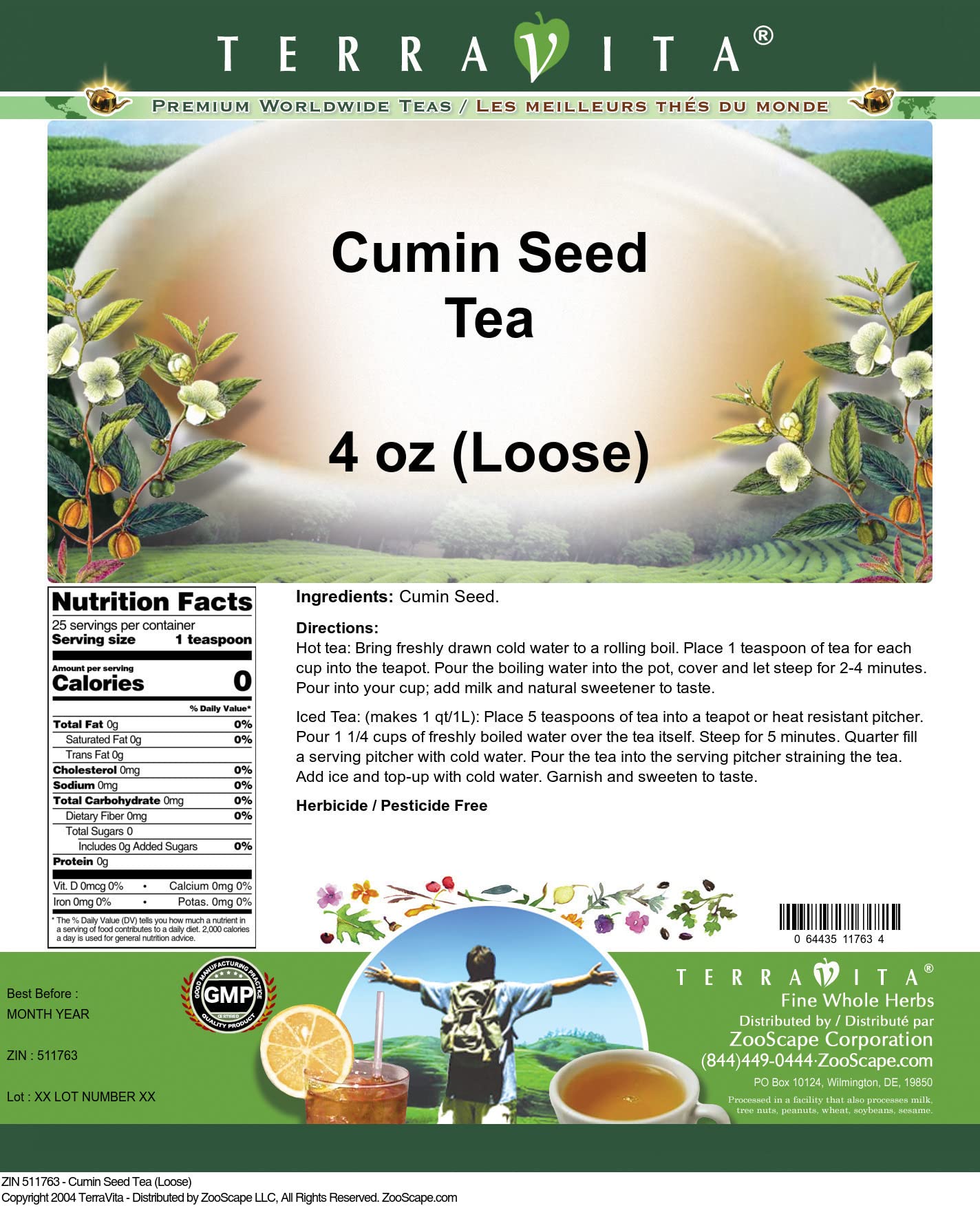 Cumin Seed Tea (Loose) (4 oz, ZIN: 511763) - 3 Pack