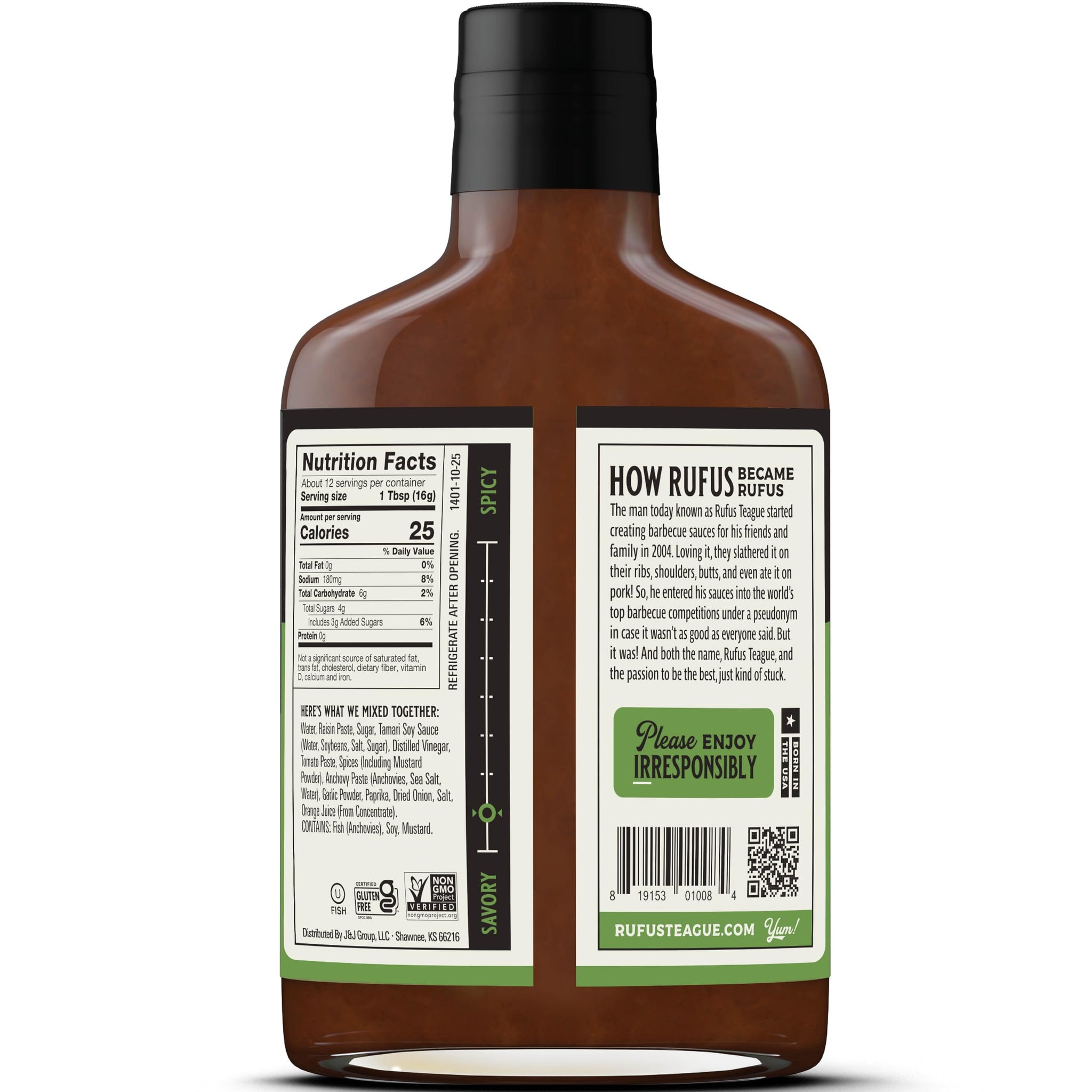 Rufus Teague Original Steak Sauce, Award-Winning Flavor, 7 oz, 6-Pack