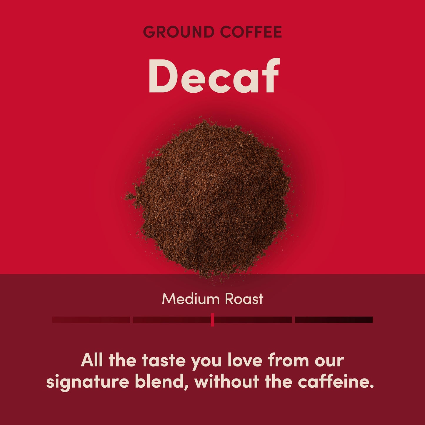 Tim Horton's 100% Arabica Medium Roast, Decaffeinated, Ground Coffee, 12 Ounce