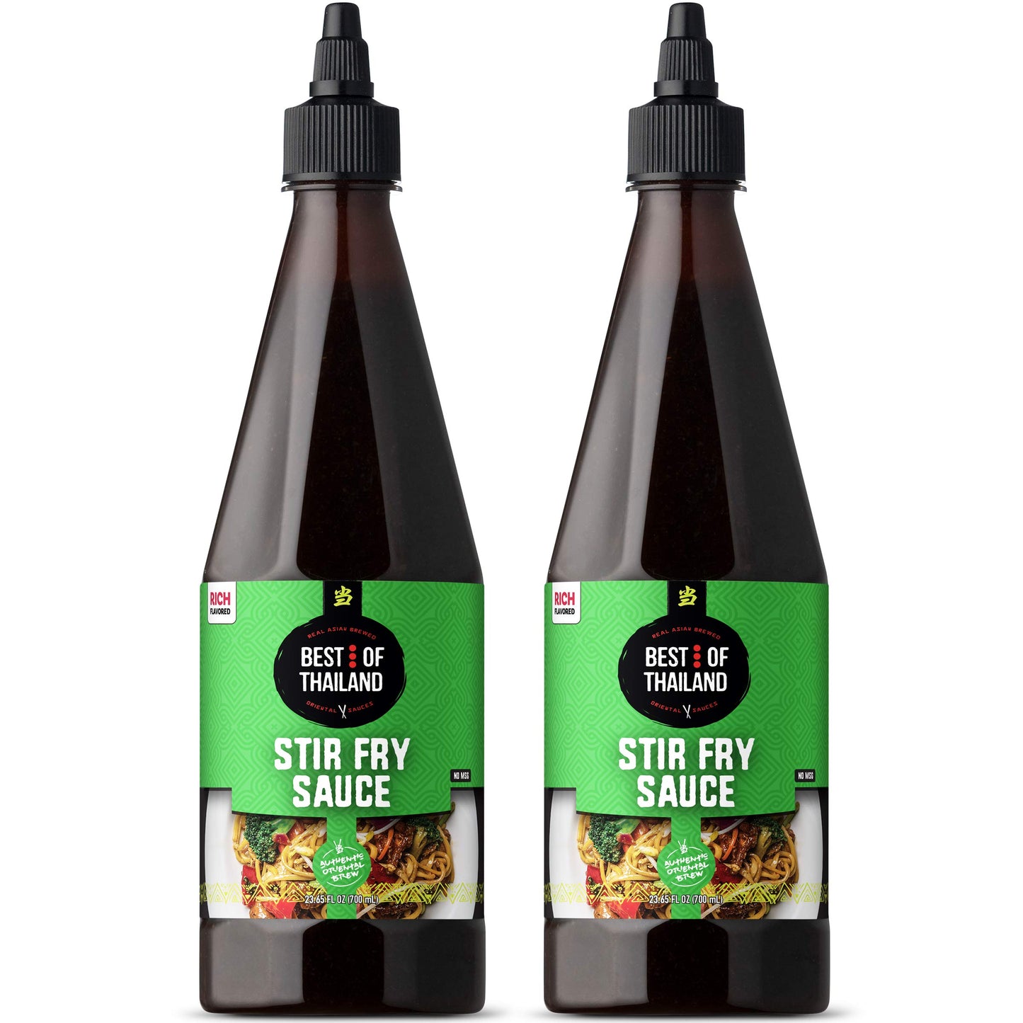 Best of Thailand Stir Fry Sauce Rich Flavor | Authentic Asian-Brewed Marinade, Glaze, Salad Dressing & Dip for Meat & Vegetable Stir Fry | No MSG |