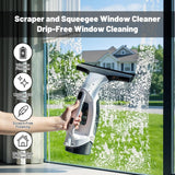XHalvaen Electric Window Vacuum Squeegee Cordless, 2000Pa Electric Window Cleaner Tool Set, Rechargeable Window Vac, Window Squeegee Electric Cleaning