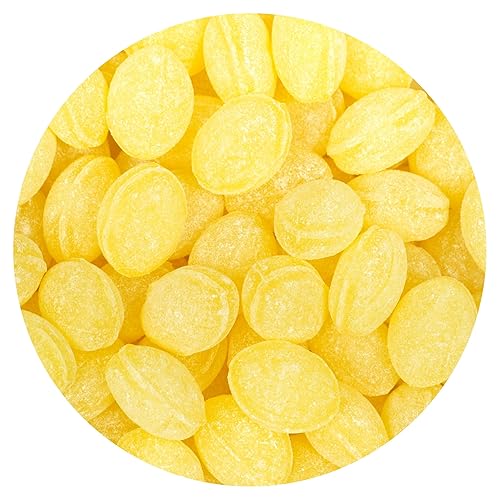 Claeys Sanded Lemon Drops, 2 Pound Bulk Bag (Approx 144 Pieces), Hard Sour Candy, Lemon Flavored Candy