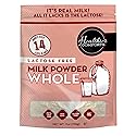 Healthier Comforts Lactose Free Whole Milk Powder | Non-GMO, rBST Hormone Free, Kosher, Gluten Free, No Fillers | Baking, Coffee Creamer, Shakes, Pantry Staple, Camping | Makes 14 cups (7 oz)