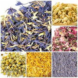 Edible Flowers for Drinks and Food, Bulk Edible Dried Flowers for Soap Making and More! 1.5 Cups Each- Jasmine, Rosebuds, Rose Petals, Lavender