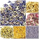 Edible Flowers for Drinks and Food, Bulk Edible Dried Flowers for Soap Making and More! 1.5 Cups Each- Jasmine, Rosebuds, Rose Petals, Lavender