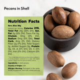 NUTS U.S. - Pecans In shell | Whole, Raw and Unsalted | No Added Flavor or Color | Fresh Buttery Taste and Easy to Crack | Natural Unshelled Pecans