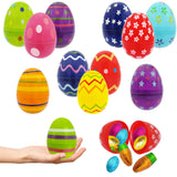 Chochkees 500-Pack Painted Fillable Easter Eggs with Hinge Bulk Colorful Painted Plastic Easter Eggs, Perfect for Easter Egg Hunt, Surprise Egg