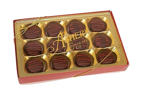 Asher's Chocolates, Candy and Chocolate Assortment, Grab a Gift Box, Giftable Design, Small Batches of Kosher Chocolate, Family Owned Since 1892 (12