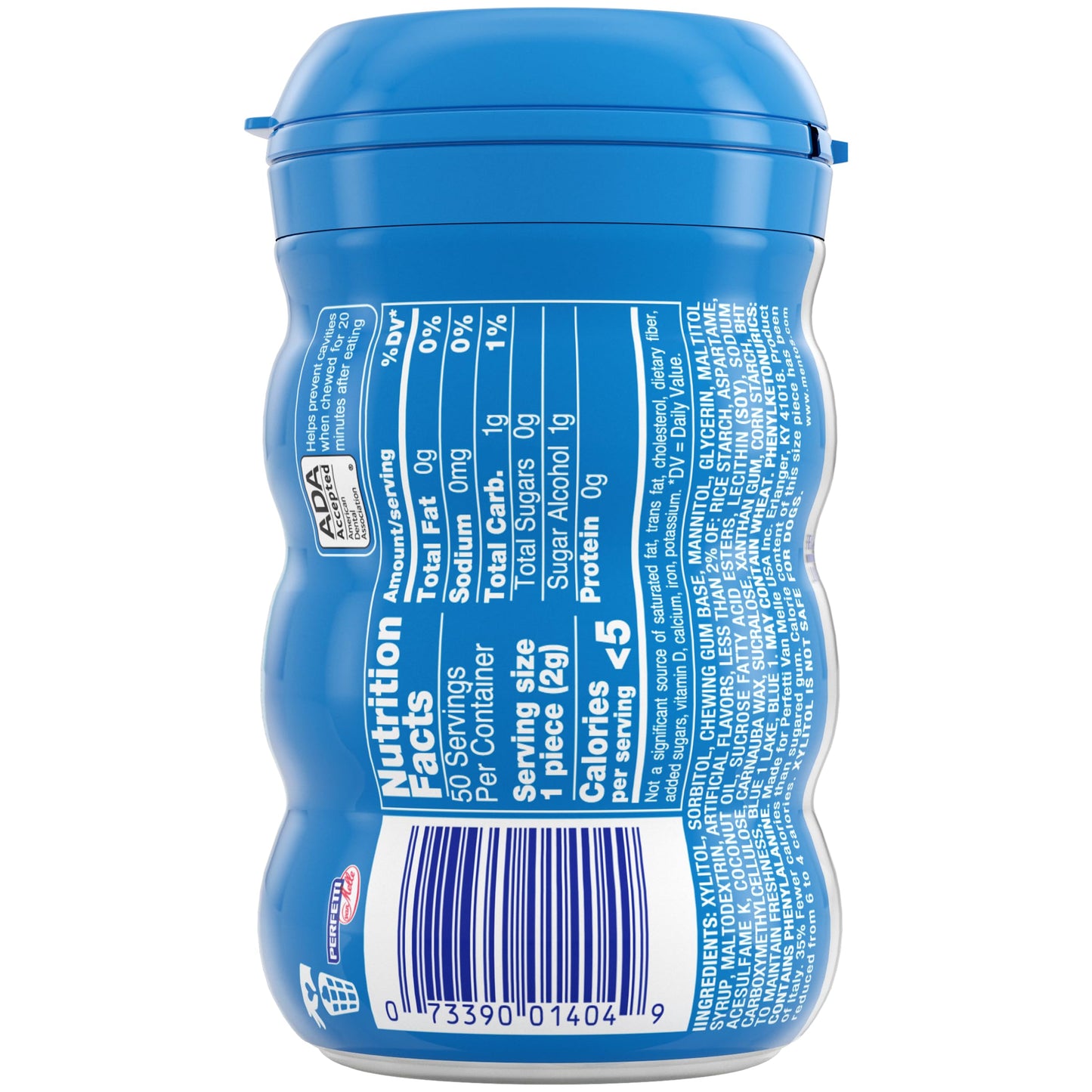Mentos Pure Fresh Mint Gum 50 PC (Pack of 16)