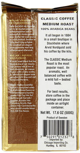 Arvid Norquist Classic Coffee, Mellanrost (Medium Roast), 17.6 Ounce