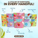 Assorted Swedish Candy Variety Pack - 1.6LB - Sweet & Sour Summer Mix, Super Sour Power, Nordic Love, Chewy Fizzy & Foam Party Gummies - Fruity, Tangy