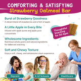 Appleways Strawberry Oatmeal Bars, 1.2 oz, 216 Count - Individually Wrapped, Whole Grain Soft Baked Oat Snack Bars, Healthy and Nut-Free Breakfast Bar