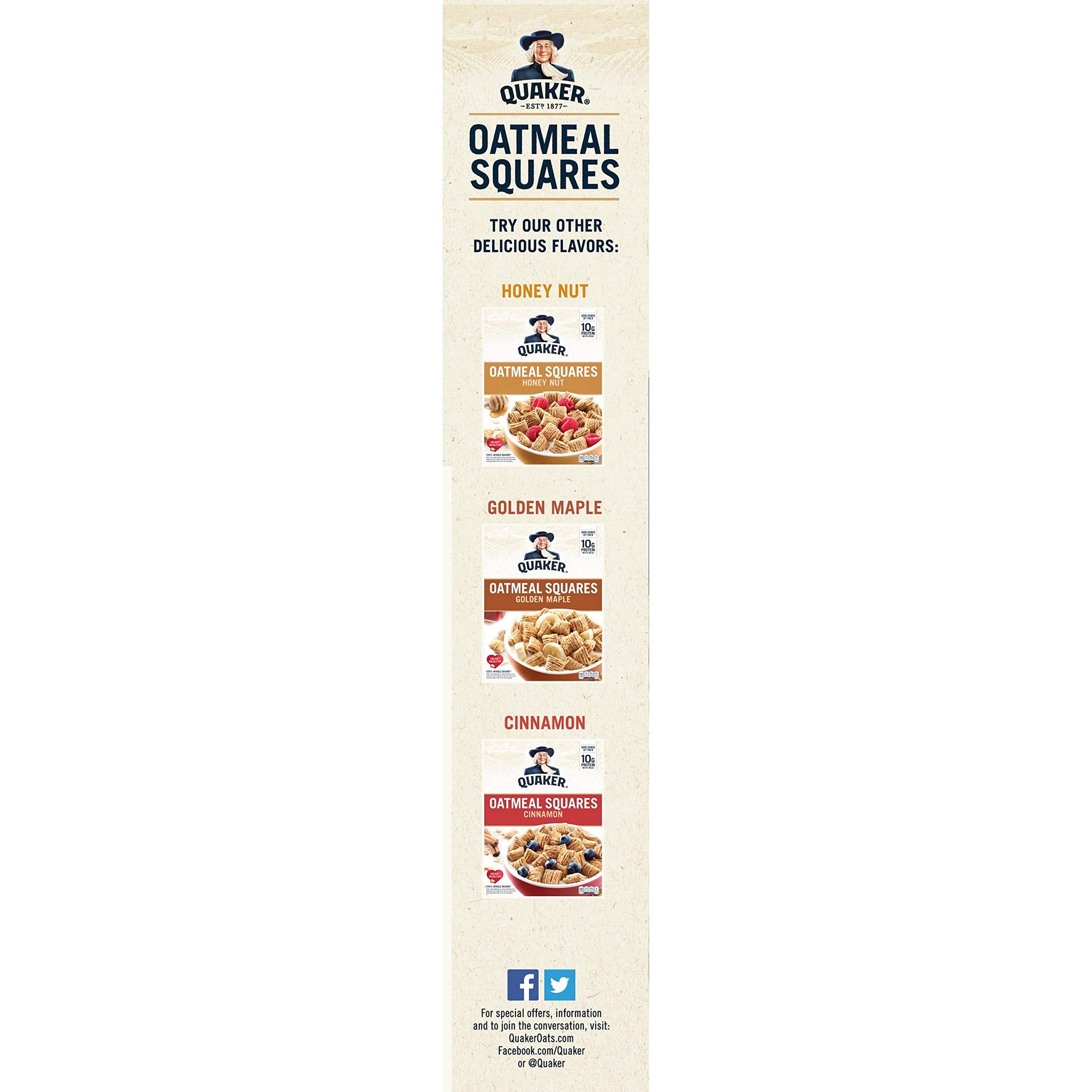 Quaker, Oatmeal Breakfast Cereal, 14.5 Oz