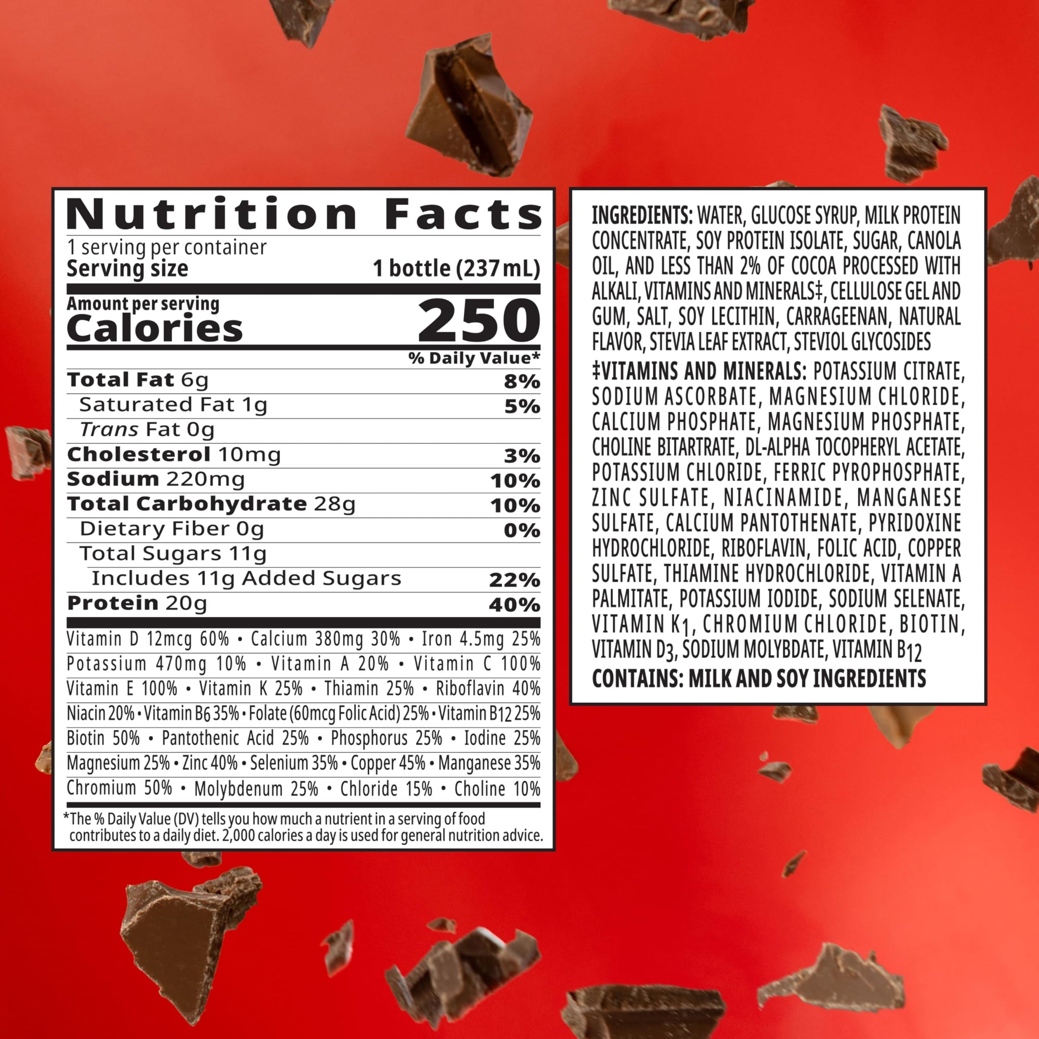 BOOST High Protein Ready to Drink Balanced Nutritional Drink, Rich Chocolate, 8 FL OZ (Pack of 6)