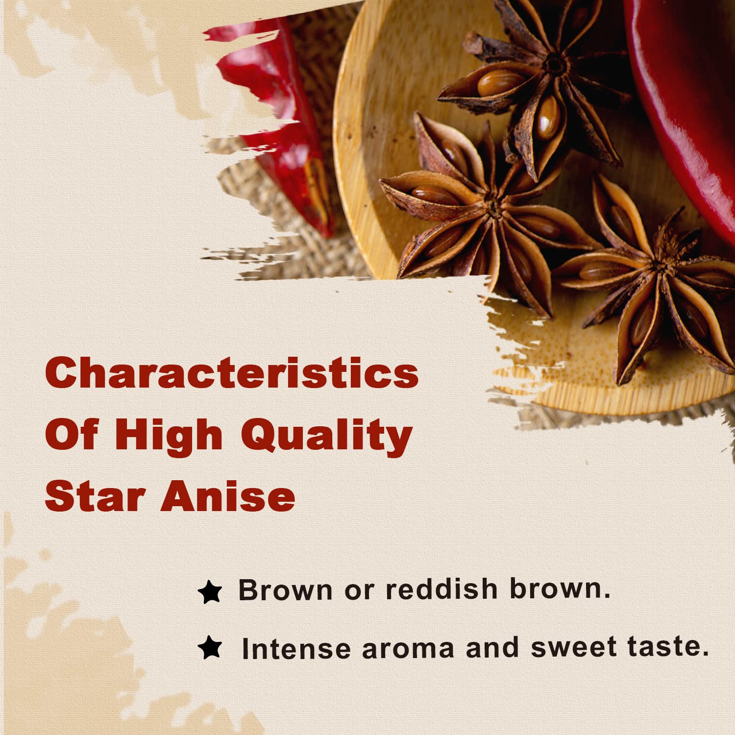 52USA Star Anise, 16 Ounce (Pack of 1), NON-GMO Verified Chinese Star Anise Whole, Dried Star Anise Pods for Tea and baking