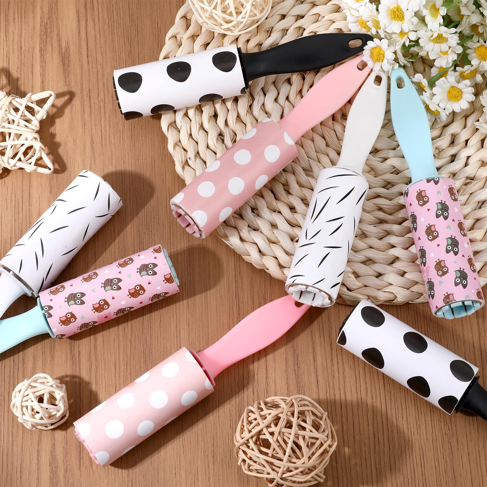 36 Pcs Lint Roller for Pet Hair Extra Sticky and Clothes,Mini Travel Lint Rollers Disposable Sheets Remove Dog/Cat Hair for Home Car Travel Use