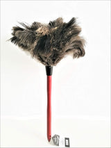 18" Feather Duster Wooden Handle | Natural for Cleaning and Moping 18-20" Inch Genuine Ostrich Feathers, Easy to Clean Reuse