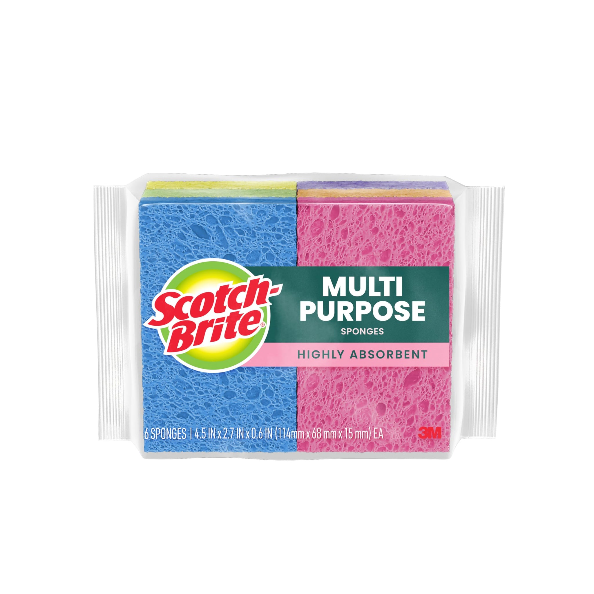 Scotch-Brite ocelo Sponge Multi-Color 30 Sponges