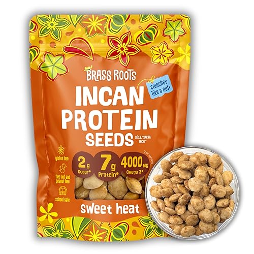 Brass Roots Organic Incan Protein Seeds - High Protein, School Safe, Nut Free, High Omega 3, Supports Gut Health, Good Source of Fiber, Shark Tank (10