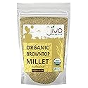 Jiva Organics Browntop Millet 2 LB Bag | Whole Grain, Gluten-Free & Organic | Protein & Fiber-Rich Superfood for Healthy Indian Cooking