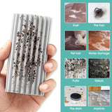 4 Pack Damp Dusting Sponge Duster, Grey Dust Cleaning Sponge, Reusable Household Cleaning Sponge Tool for Blinds, floorboards, Fan Blades, Vents