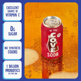 Cove Probiotic Soda, Zero Sugar Better-For-You Alternative - Refreshing, Delicious Probiotic Drink, No Synthetic Colors & Caffeine Free - Dr. Cove, 12
