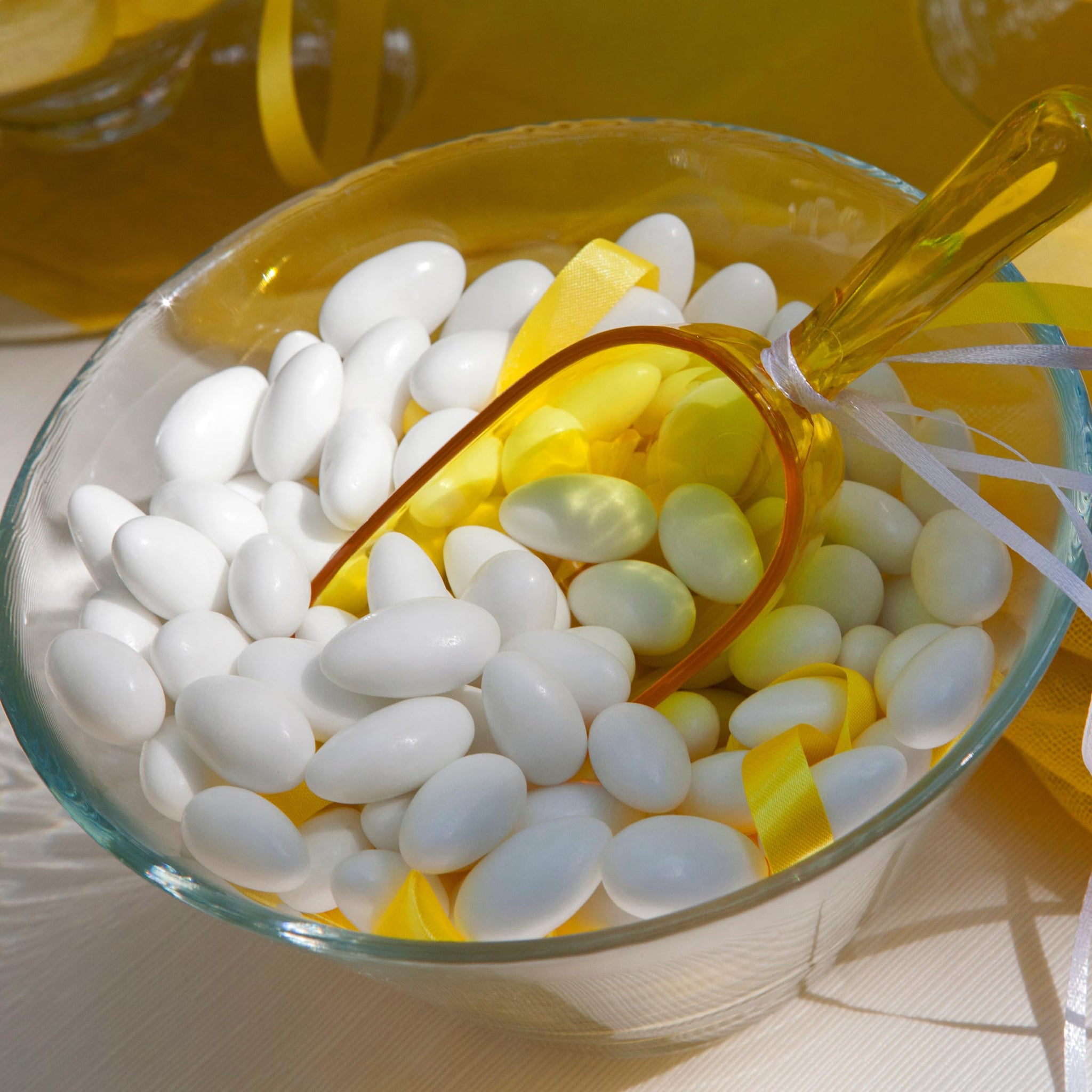 White Jordan Almonds, 2 Pound Jordan Almonds Bulk Bag, White Candy, Wedding Candy Favors, Events & Holidays