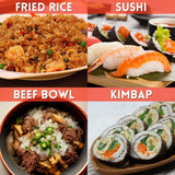 Takano Koshihikari Microwavable White Rice, Instant Cooked, Microwave Rice, for Sushi, Premium Quality, Gluten Free Vegan, Niigata Uonuma Product of Japan (3 pack x3)
