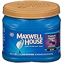 Maxwell House French Roast Dark Roast Ground Coffee (25.6 oz Canisters, Pack of 2)