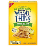 Wheat Thins Reduced Fat Snacks, Whole Grain Wheat Crackers, Snack Crackers, 8 oz