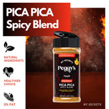 My Secrets Peggy's Food Pica Pica Spicy Blend - Premium Gourmet Seasoning with Jalapeño, Chili, and Scotch Bonnet Pepper - All-Purpose Heat