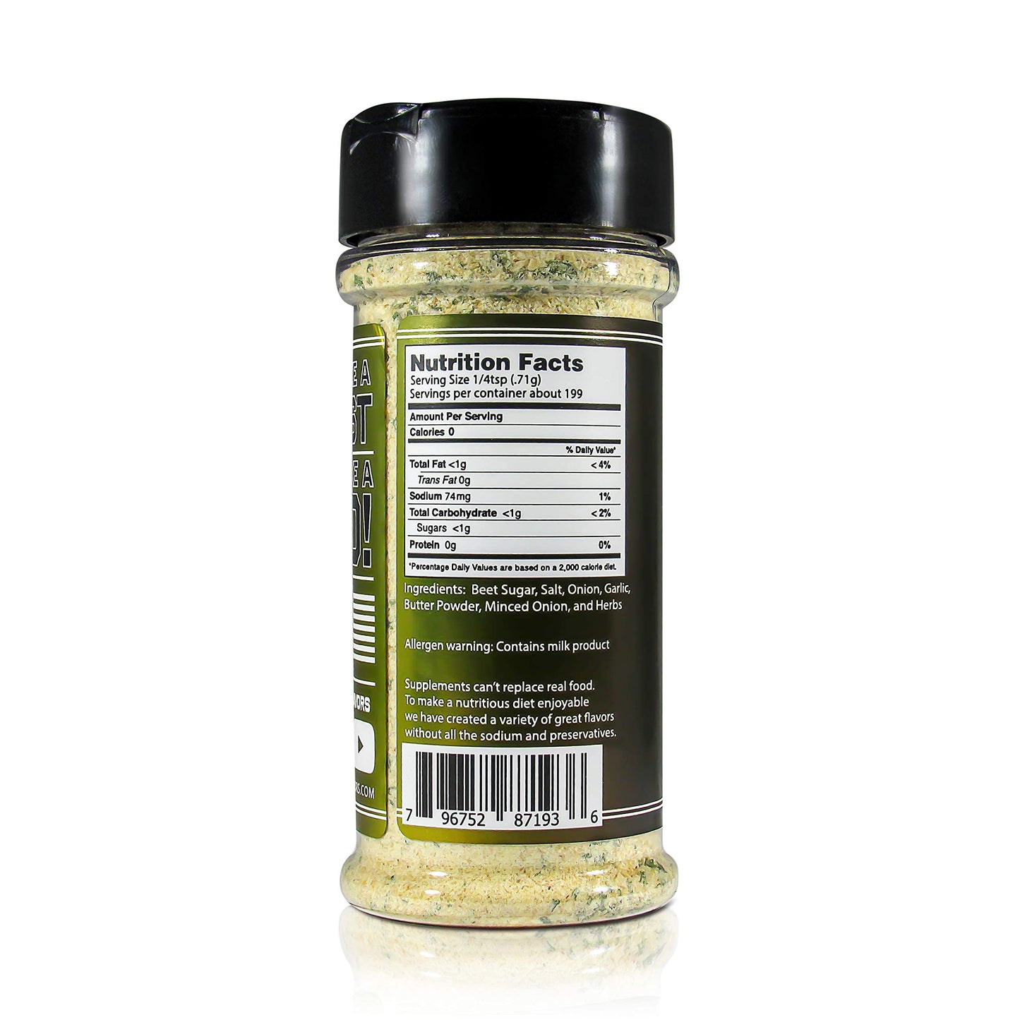 Butter Herb - Feast Mode Flavors - Low Sodium, No MSG, Gluten Free, All Natural, Meal Prep Seasoning, Healthy, Onion, Butter Powder, Parsley