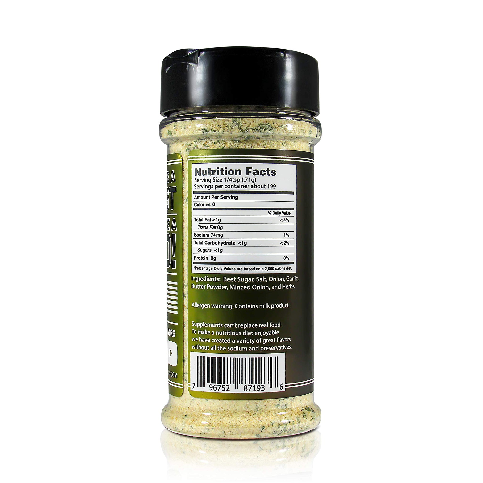 Butter Herb - Feast Mode Flavors - Low Sodium, No MSG, Gluten Free, All Natural, Meal Prep Seasoning, Healthy, Onion, Butter Powder, Parsley
