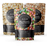 Miss Hannah's Gourmet Popcorn Fun Favorites - Tutti Frutti, Buttery Salt, & Caramel Corn - Non-GMO, Sweet & Savory Snack Box for Gifting or Sharing